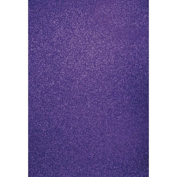 Glitterande kartong A4 Plommon