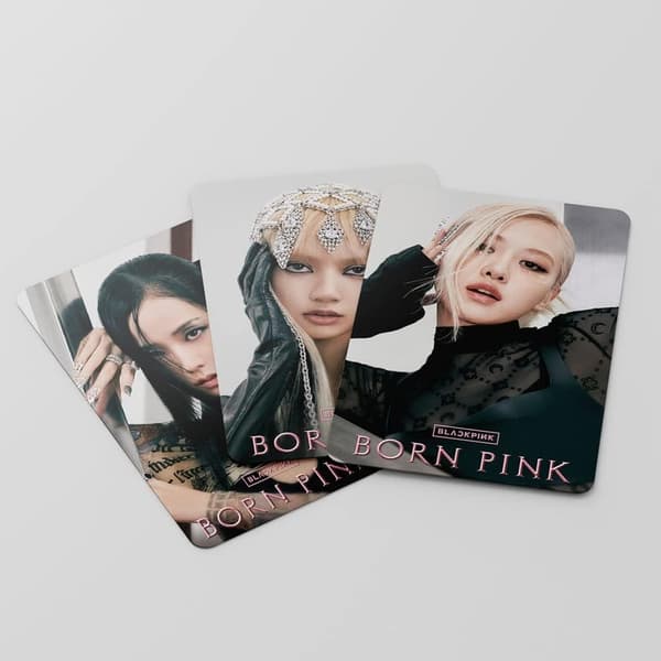 Blackpink Kpop Valokuvakortit 55kpl Blackpink Born Pink Onnittelukortti Lomokortti Musta Pinkki Tuotteet Lomokorttikuvat Lahjat Winkille