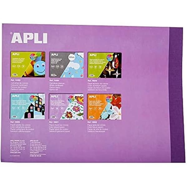 Kreativt papper - APLI - 16651 - 10 ark - 85 g/m² - Färgsortiment