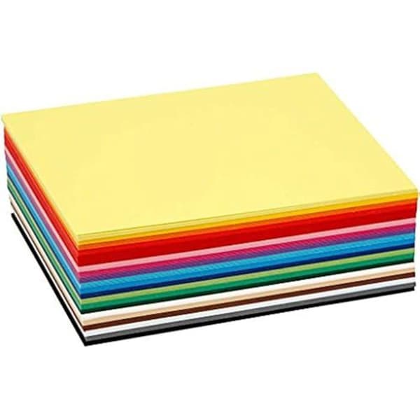 Färgat kartongpapper - COLORTIME - A6 105x148 mm - 180 gr - 120 ark - Assorterade färger