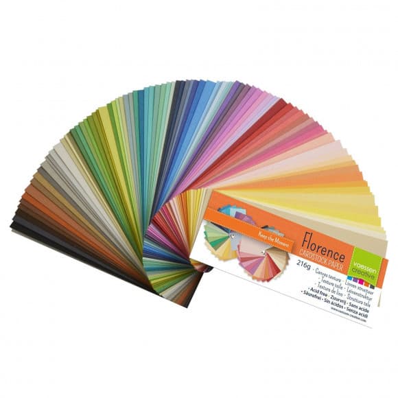 Cardstock Färgprover Florence - 100 st - Canvas Struktur