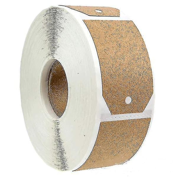 2 st 1,15"X2" bruna kraftetiketter