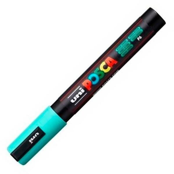 Markør POSCA PC-5M Turkis Grøn (6 enheder)