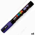 Miniatyrbillede 1 af 2: Markør POSCA PC-5M Elektrisk blå (6 enheder)
