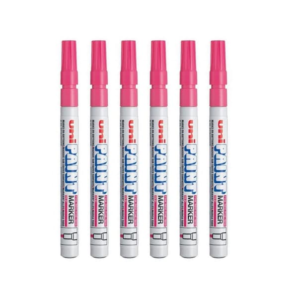 Sæt markører Uni-Ball PX-21L 6 Dele Pink (2 enheder)