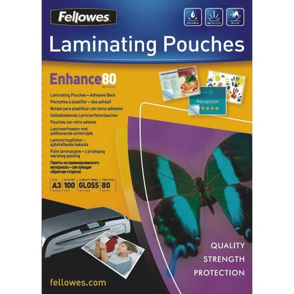 Lamineringslommer Fellowes 53023 100 enheder Gennemsigtig A3
