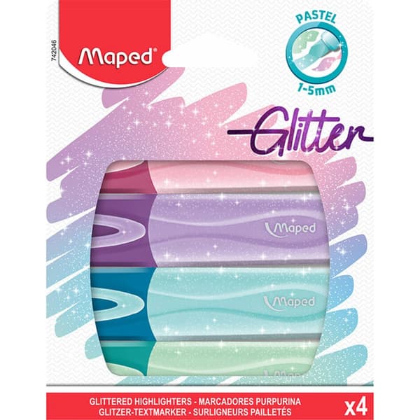 Markeringstuscher Maped 4 Dele Multifarvet (15 enheder)