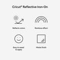 Miniatyrbillede 2 af 4: Selvklæbende vinyl til skæreplotter Cricut RAINBOW
