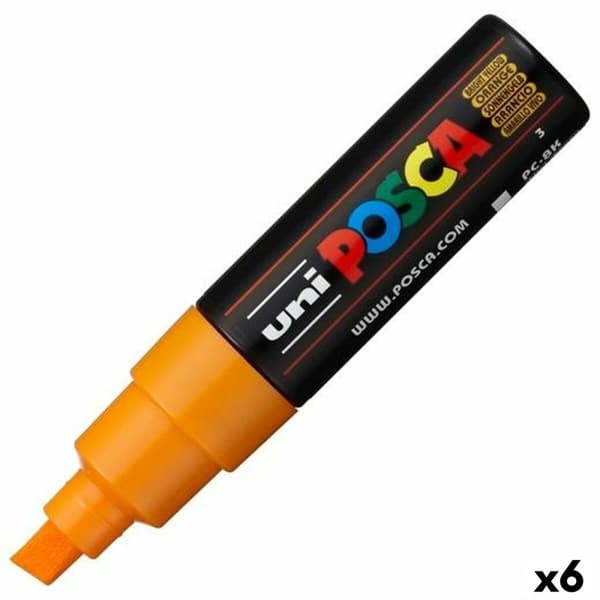 Akrylmaling markør POSCA PC-8K Orange (6 enheder)