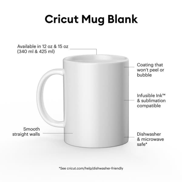 Krus til skæreplotter, der kan tilpasses Cricut 12 Oz 2 Dele