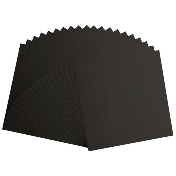 Cardstock Florence 20-pack - Slät - Black