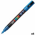 Miniatyrbillede 1 af 2: Markør POSCA PC-3ML Blå (6 enheder)