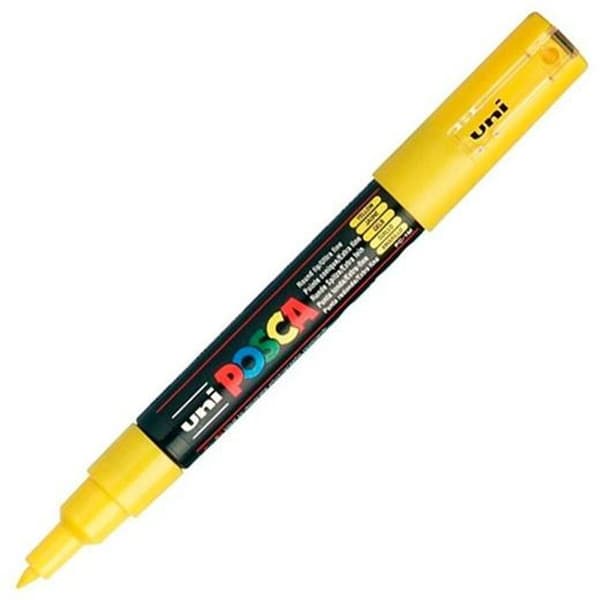 Markør POSCA PC-1M Gul (6 enheder)