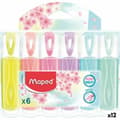 Miniatyrbild 1 av 2: Fluorescerande markörsuppsättning Maped Multicolour 6 Delar (12 antal)