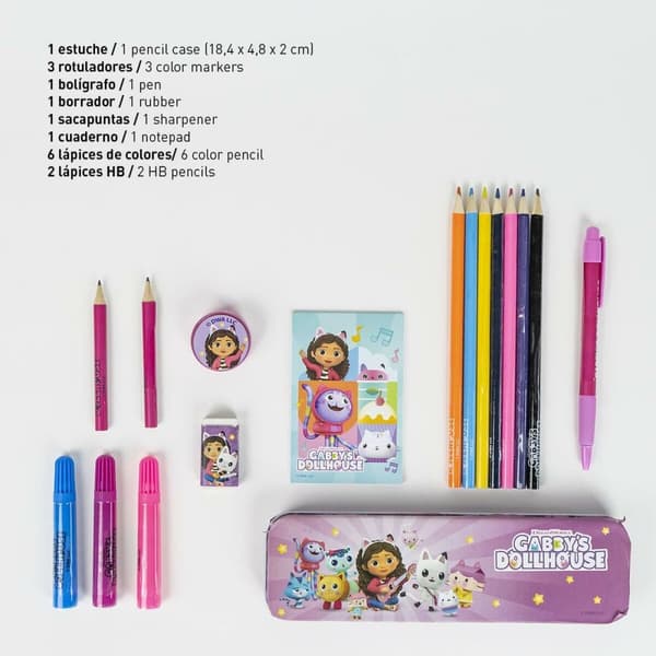 Toimistotarvikesetti Gabby's Dollhouse 24 Kappaletta