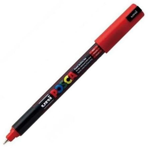 Markør POSCA PC-1MR metal Rød (6 enheder)