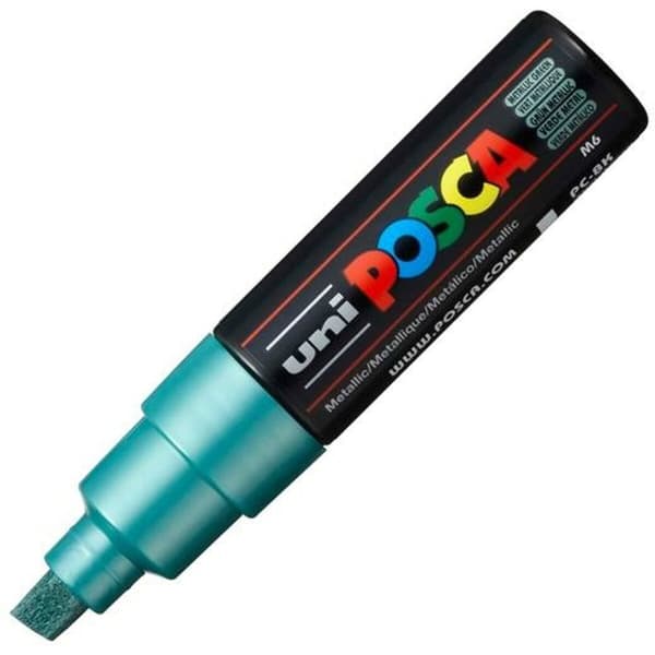 Markør POSCA PC-8K Grøn metal (6 enheder)