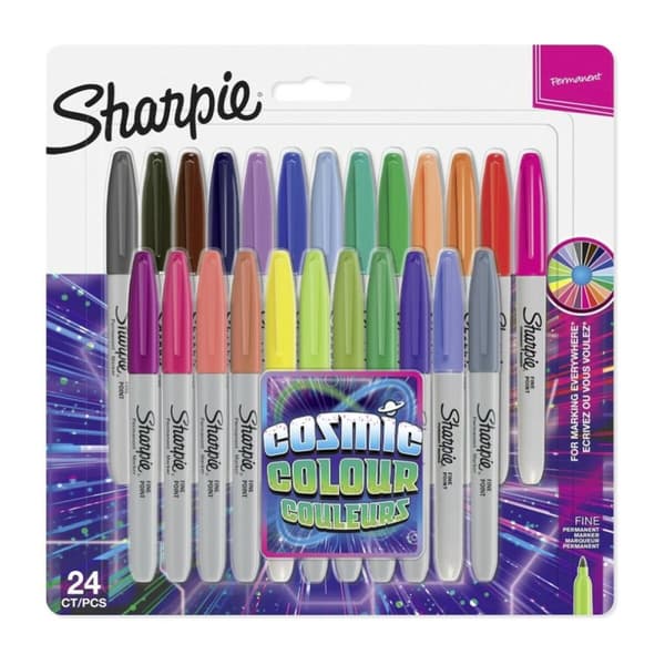 Sæt markører Sharpie Cosmic Colour Multifarvet (6 enheder)
