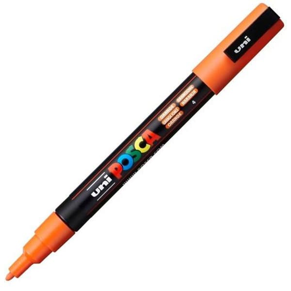 Markør POSCA PC-3M Oransje (6 enheter)