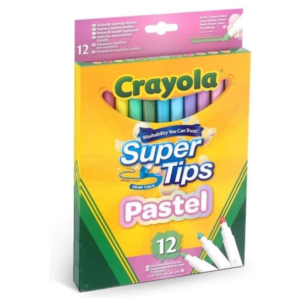 Tussisetti Pastel Crayola Pestävä (12 uds)