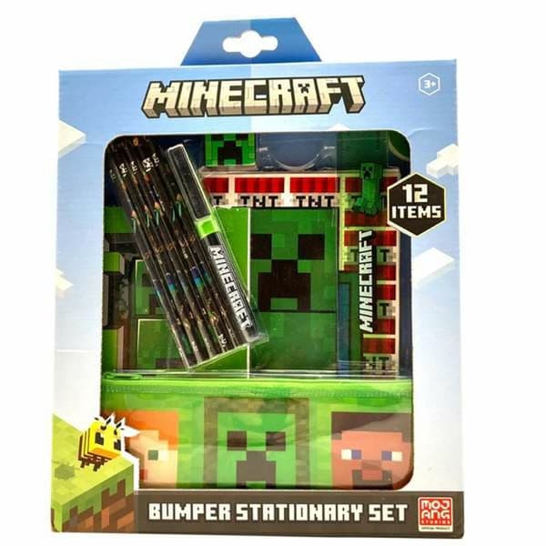 Toimistotarvikesetti Minecraft 29,5 x 25 x 3 cm 12 Kappaletta