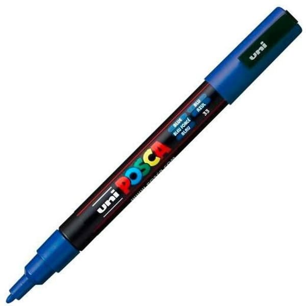 Markör POSCA PC-3M Blå (6 antal)
