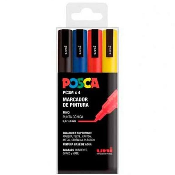 Uppsättning av markörer POSCA PC-3M Multicolour