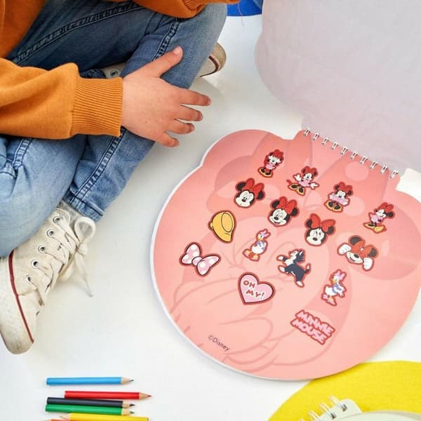Stationært sæt Minnie Mouse Pink Notesbog (30 x 30 x 1 cm)
