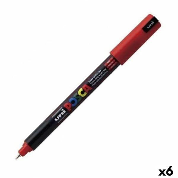Markør POSCA PC-1MR Rød (6 enheder)