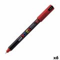 Miniatyrbillede 1 af 2: Markør POSCA PC-1MR Rød (6 enheder)