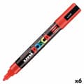 Miniatyrbillede 1 af 2: Markør POSCA PC-5M Rød (6 enheder)