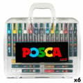 Miniatyrbild 1 av 2: Tuschpennor POSCA Multicolour (6 antal)