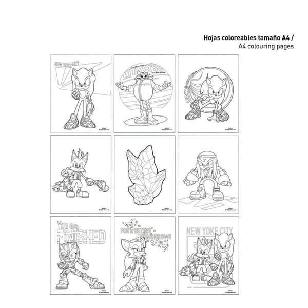 Brevpapper Set Sonic