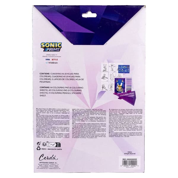 Brevpapper Set Sonic