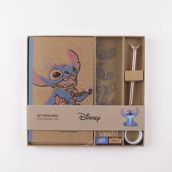 Brevpapper Set Stitch Blå 10 Delar (6 Delar)