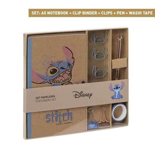 Brevpapper Set Stitch Blå 10 Delar (6 Delar)