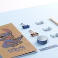 Miniatyrbild 7 av 9: Brevpapper Set Stitch Blå 10 Delar (6 Delar)