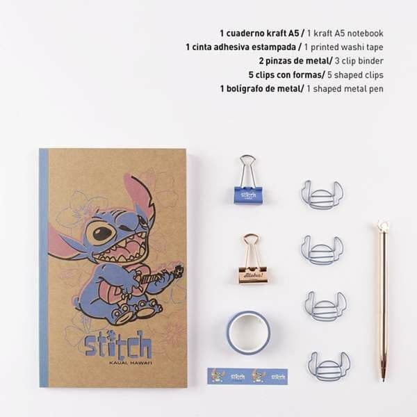 Brevpapper Set Stitch Blå 10 Delar (6 Delar)