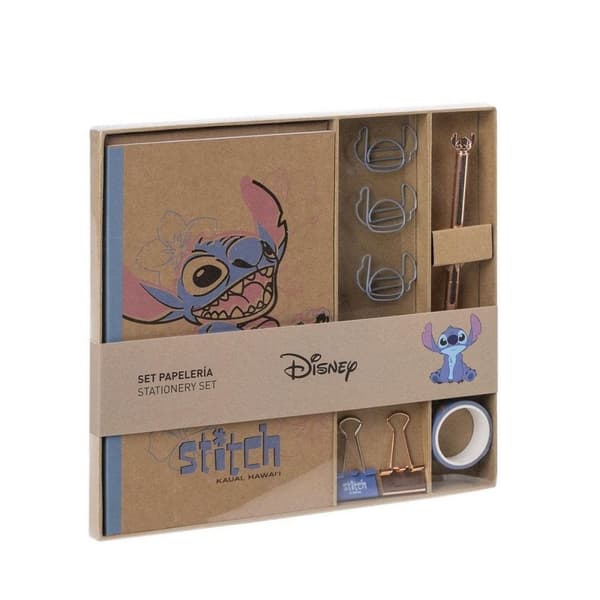Brevpapper Set Stitch Blå 10 Delar (6 Delar)