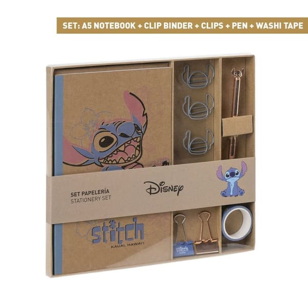 Brevpapper Set Stitch Blå 10 Delar (6 Delar)