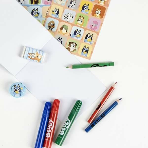 Brevpapper Set Bluey Blå