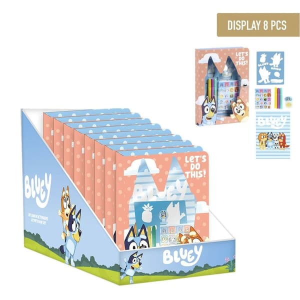 Brevpapper Set Bluey 8 Delar