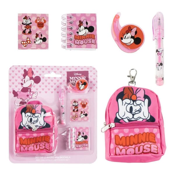 Stationært sæt Minnie Mouse Multifarvet 5 Dele