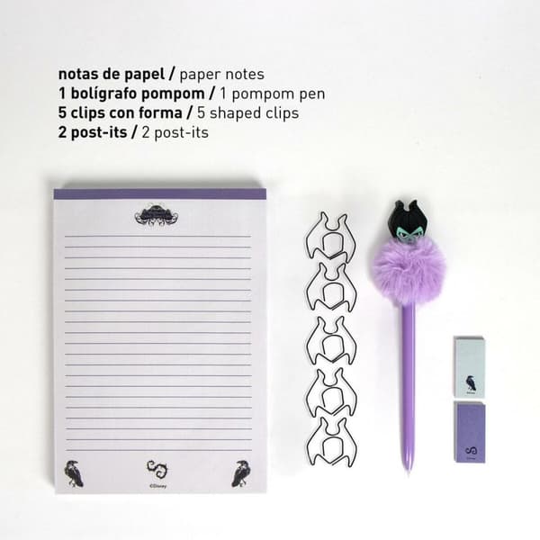 Brevpapper Set Disney Svart