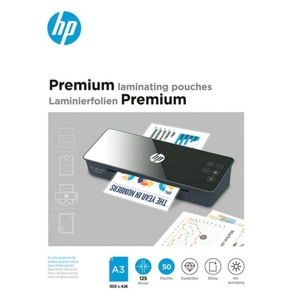 Lamineringslommer Hewlett Packard HPF9127A3125050 A3 50 Ark