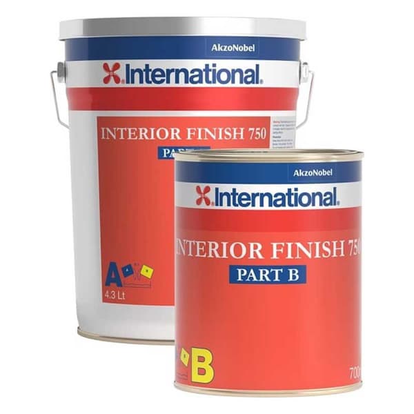International Interiör Finish Paint 750 Ral 9003 4.3l Durchsichtig