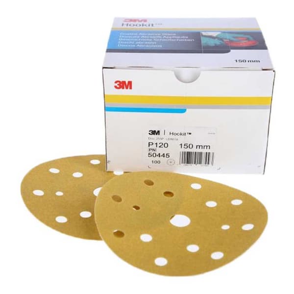 3m Slipskiva Hookit 255 P400 15t 100 Enheter Durchsichtig 150 mm
