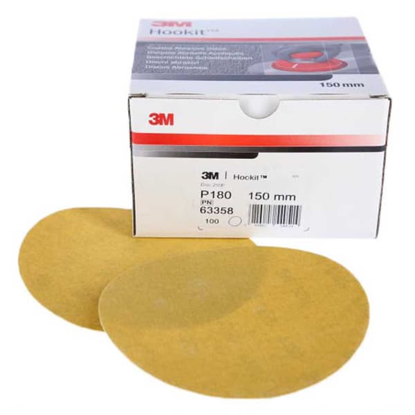 3m Slipskiva Hookit 255 P500 100 Enheter Durchsichtig 150 mm