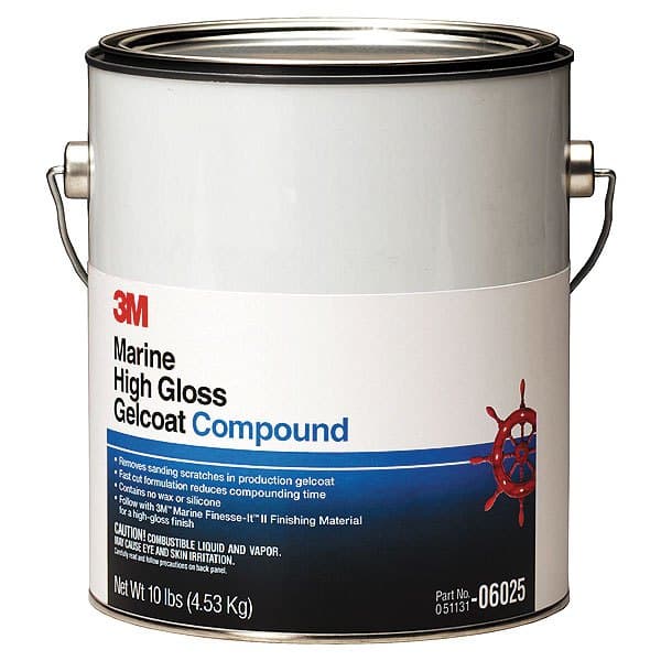 3m Marine High Gloss Yhdiste Gelcoat 4.53kg Valkoinen