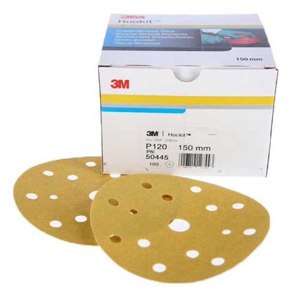 3m Slipskiva Hookit 255 P240 15t 100 Enheter Durchsichtig 150 mm